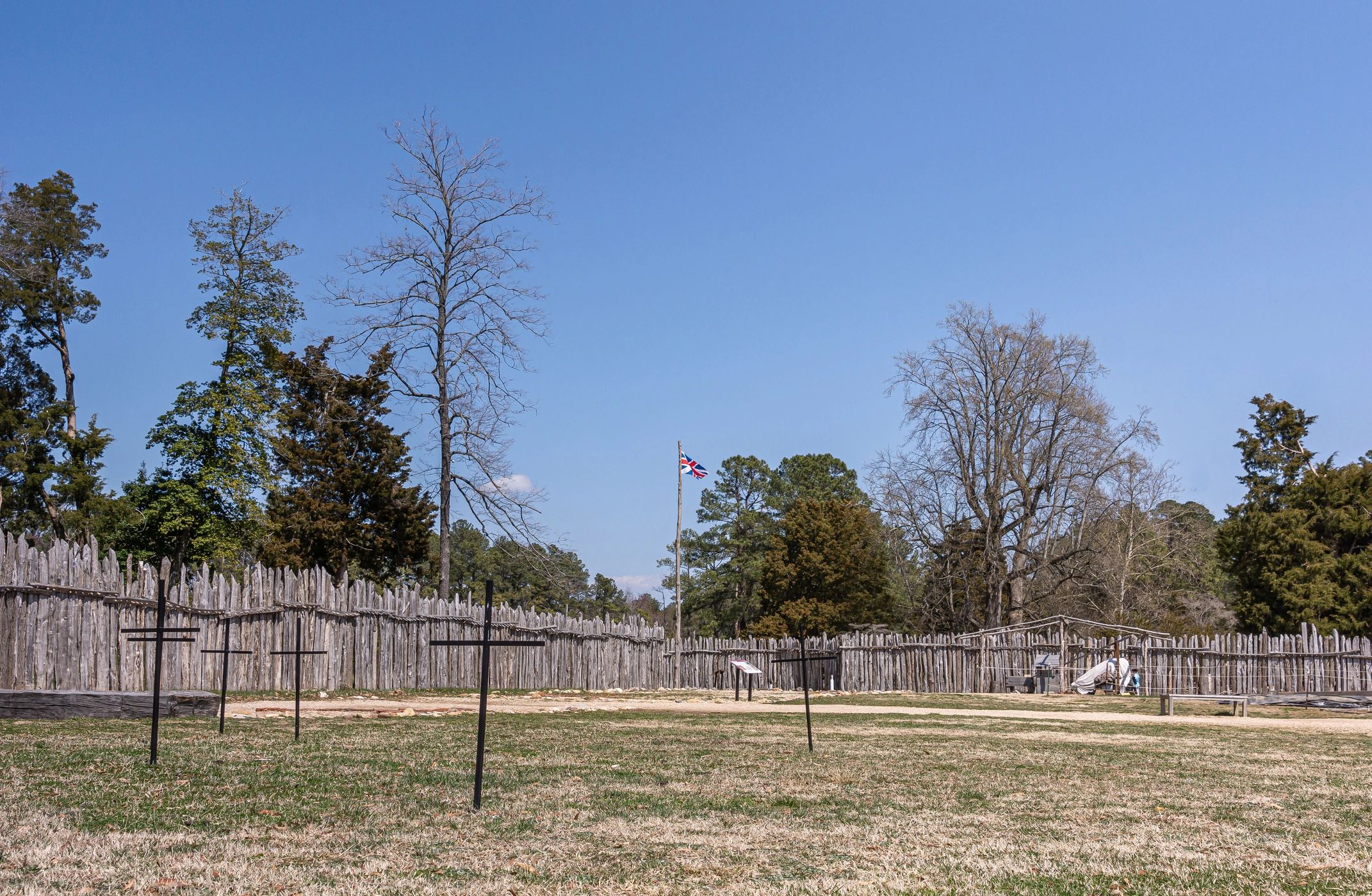 Historic landscape at Jamestowne, Virginia